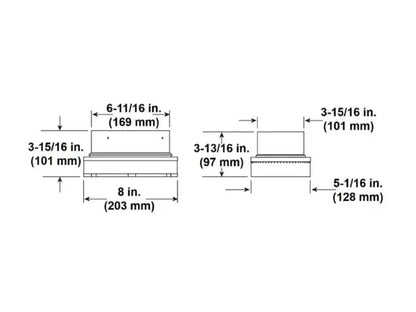 Majestic 8" SLP to DVP Adapter