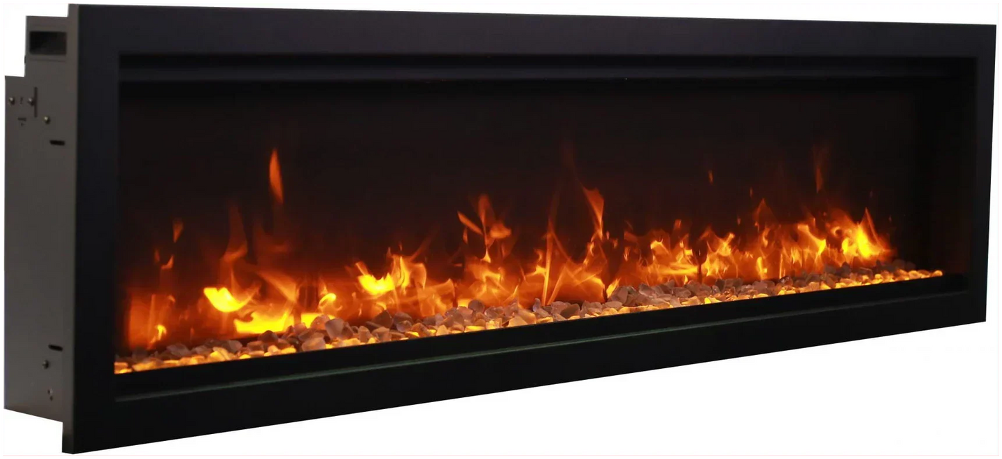 Amantii Symmetry Bespoke 34" Indoor Outdoor Built-In Smart Electric Fireplace | SYM-34-BESPOKE