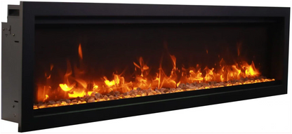 Amantii Symmetry Bespoke 34" Indoor Outdoor Built-In Smart Electric Fireplace | SYM-34-BESPOKE