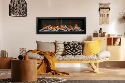 Amantii Symmetry Bespoke 74" Indoor Outdoor Built-In Smart Electric Fireplace | SYM-74-BESPOKE