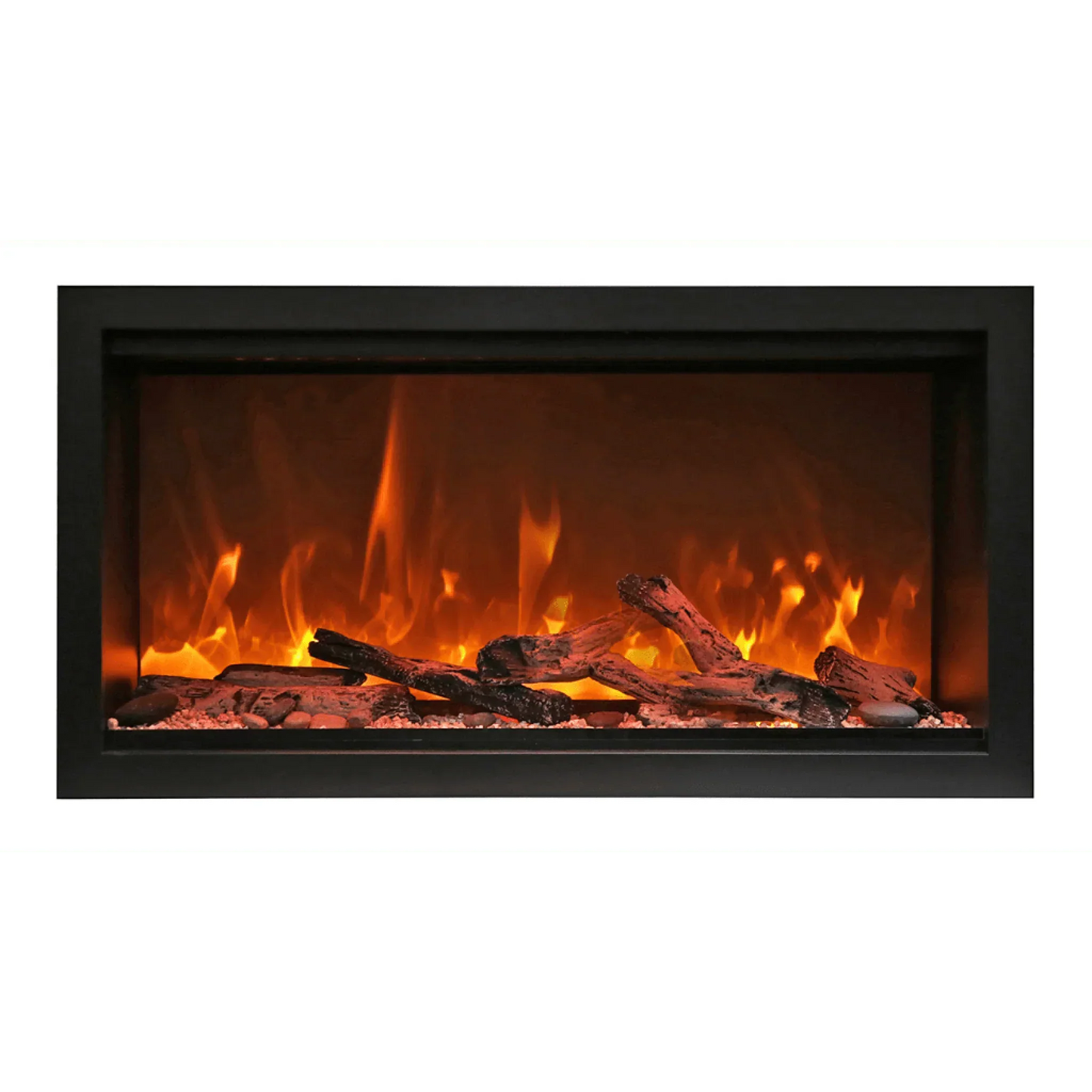 Amantii Symmetry Xtra Tall 34" Indoor Outdoor Built-In Smart Electric Fireplace | SYM-34-XT
