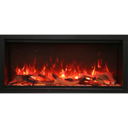 Amantii Symmetry Xtra Tall 34" Indoor Outdoor Built-In Smart Electric Fireplace | SYM-34-XT