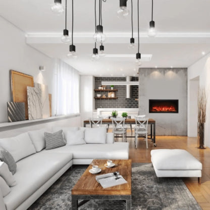 Amantii Symmetry Xtra Tall 60" Indoor Outdoor Built-In Smart Electric Fireplace | SYM-60-XT