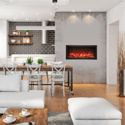 Amantii Symmetry Xtra Tall 50" Indoor Outdoor Built-In Smart Electric Fireplace | SYM-50-XT