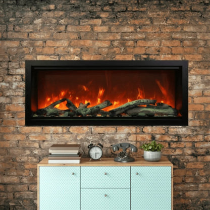 Amantii Symmetry Xtra Tall 34" Indoor Outdoor Built-In Smart Electric Fireplace | SYM-34-XT