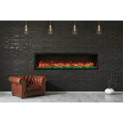 Amantii Symmetry Xtra Tall 60" Indoor Outdoor Built-In Smart Electric Fireplace | SYM-60-XT