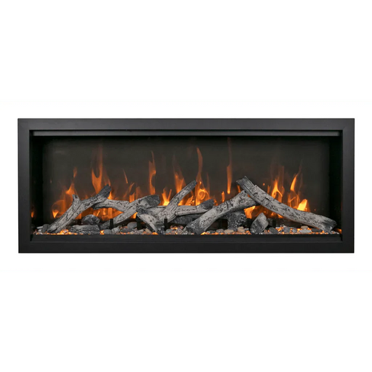 Amantii Symmetry Extra Tall Bespoke 74" Indoor Outdoor Built-In Smart Electric Fireplace | SYM-74-XT-BESPOKE