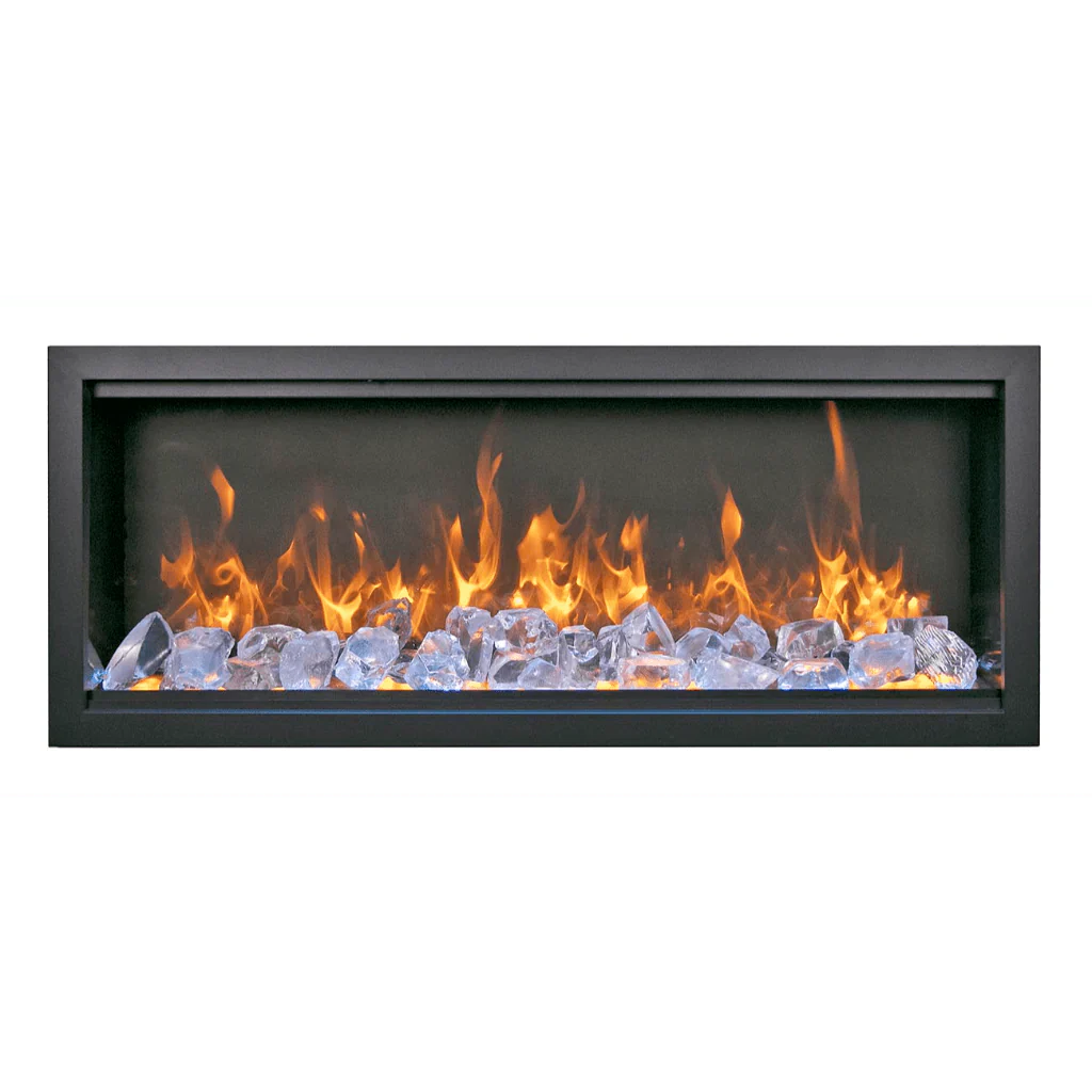 Amantii Symmetry Extra Tall Bespoke 74" Indoor Outdoor Built-In Smart Electric Fireplace | SYM-74-XT-BESPOKE