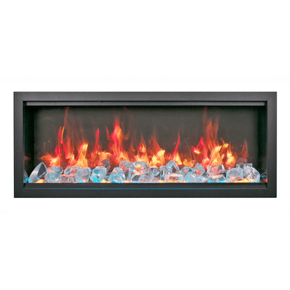 Amantii Symmetry Extra Tall Bespoke 50" Indoor Outdoor Built-In Smart Electric Fireplace | SYM-50-XT-BESPOKE