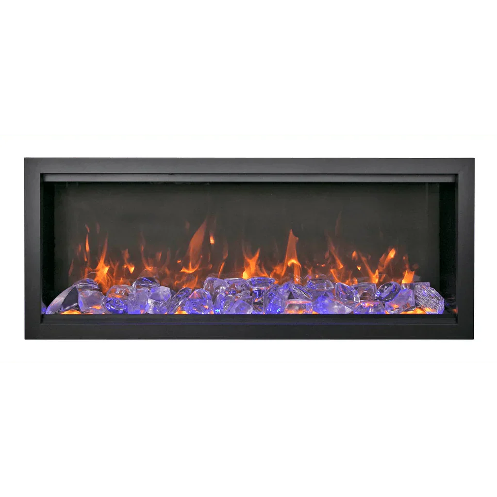 Amantii Symmetry Extra Tall Bespoke 60" Indoor Outdoor Built-In Smart Electric Fireplace | SYM-60-XT-BESPOKE