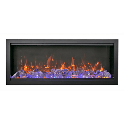 Amantii Symmetry Extra Tall Bespoke 60" Indoor Outdoor Built-In Smart Electric Fireplace | SYM-60-XT-BESPOKE