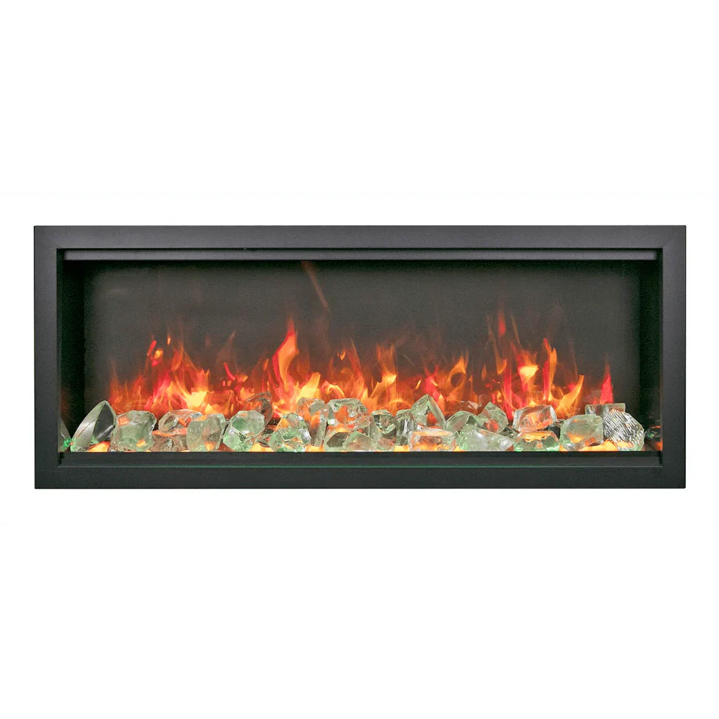 Amantii Symmetry Extra Tall Bespoke 50" Indoor Outdoor Built-In Smart Electric Fireplace | SYM-50-XT-BESPOKE