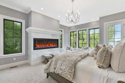 Amantii Symmetry Extra Tall Bespoke 60" Indoor Outdoor Built-In Smart Electric Fireplace | SYM-60-XT-BESPOKE