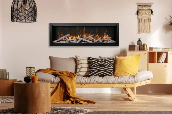 Amantii Symmetry Extra Tall Bespoke 60" Indoor Outdoor Built-In Smart Electric Fireplace | SYM-60-XT-BESPOKE