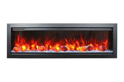 Amantii Symmetry Extra Tall Bespoke 50" Indoor Outdoor Built-In Smart Electric Fireplace | SYM-50-XT-BESPOKE