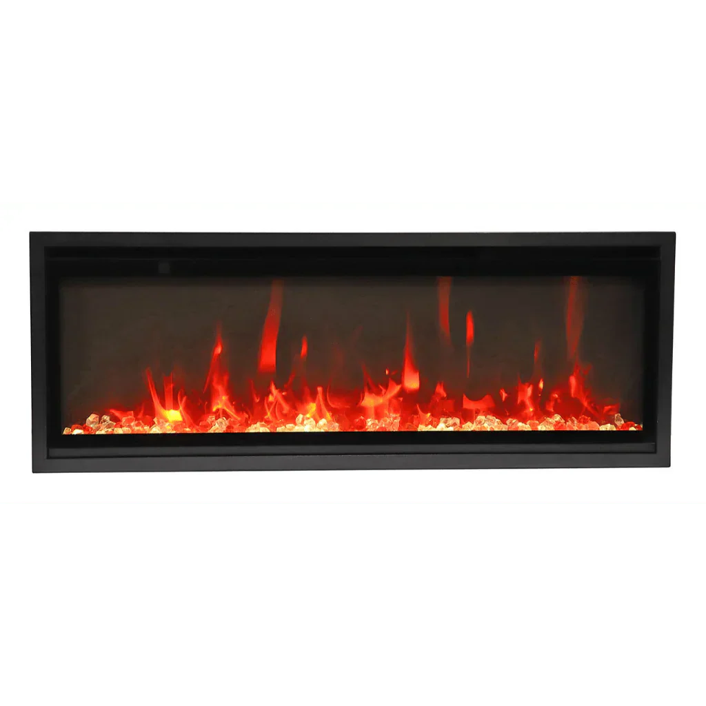 Amantii Symmetry Xtra Slim 50" Indoor Outdoor Built-In Smart Electric Fireplace | SYM-SLIM-50