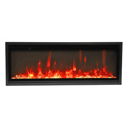 Amantii Symmetry Xtra Slim 42" Indoor Outdoor Built-In Smart Electric Fireplace | SYM-SLIM-42