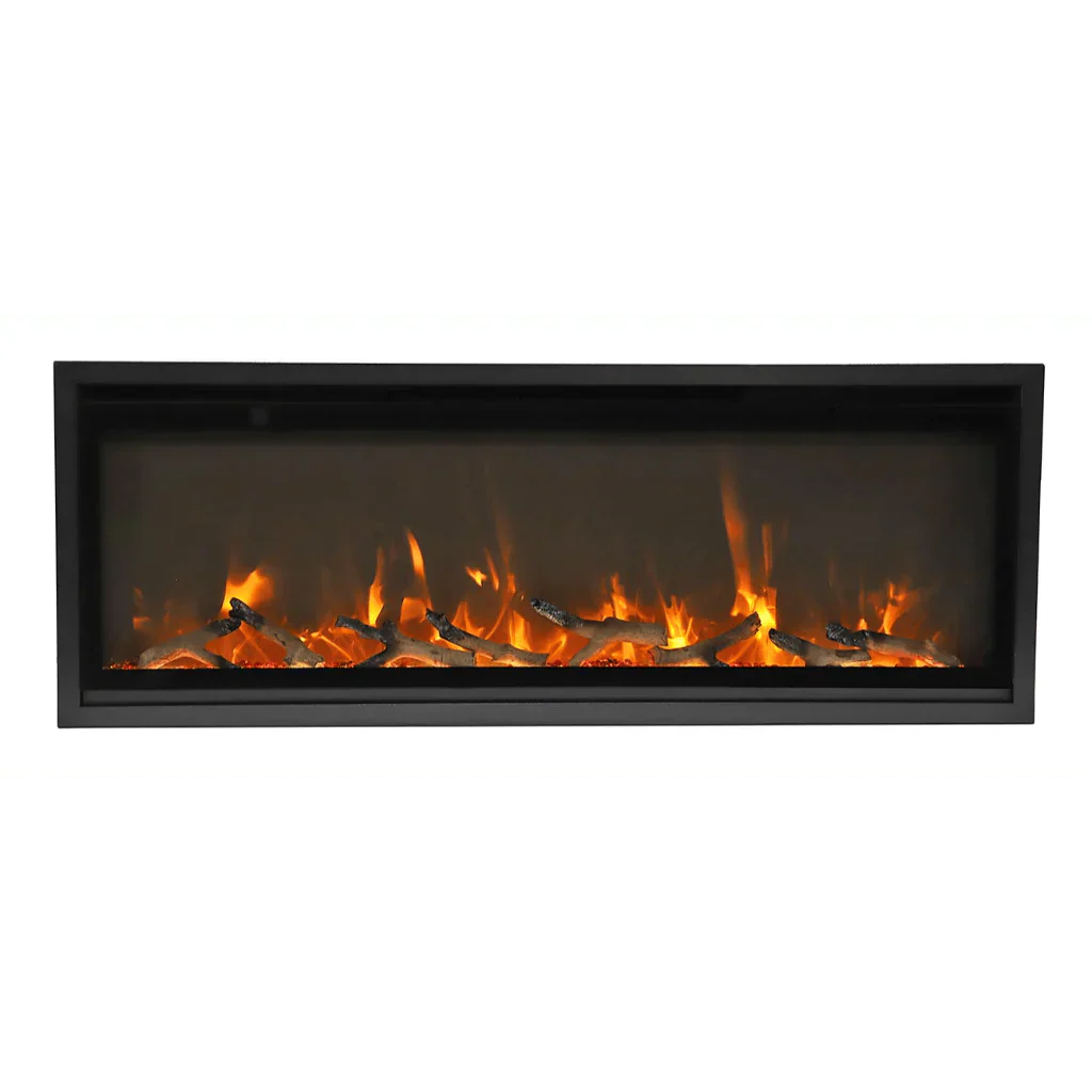 Amantii Symmetry Xtra Slim 60" Indoor Outdoor Built-In Smart Electric Fireplace | SYM-SLIM-60