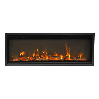 Amantii Symmetry Xtra Slim 42" Indoor Outdoor Built-In Smart Electric Fireplace | SYM-SLIM-42