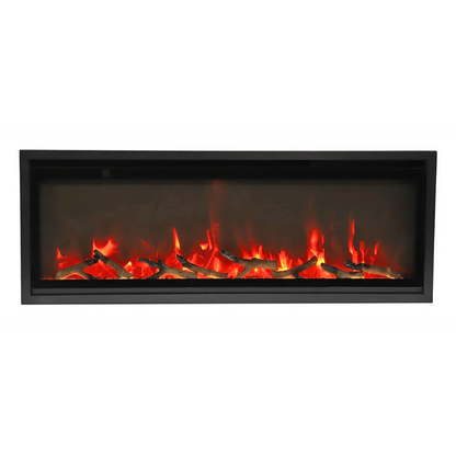 Amantii Symmetry Xtra Slim 42" Indoor Outdoor Built-In Smart Electric Fireplace | SYM-SLIM-42