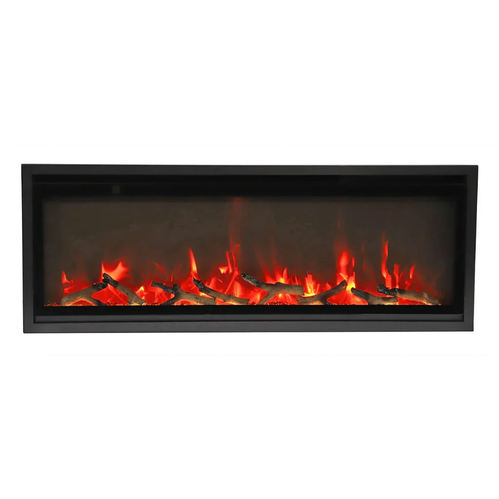 Amantii Symmetry Xtra Slim 50" Indoor Outdoor Built-In Smart Electric Fireplace | SYM-SLIM-50
