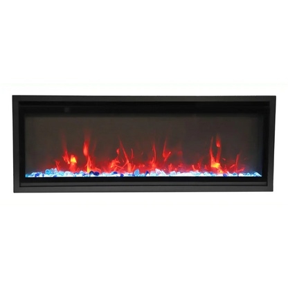 Amantii Symmetry Xtra Slim 42" Indoor Outdoor Built-In Smart Electric Fireplace | SYM-SLIM-42