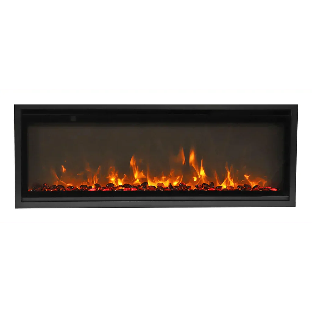 Amantii Symmetry Xtra Slim 60" Indoor Outdoor Built-In Smart Electric Fireplace | SYM-SLIM-60