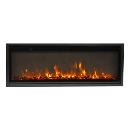 Amantii Symmetry Xtra Slim 50" Indoor Outdoor Built-In Smart Electric Fireplace | SYM-SLIM-50