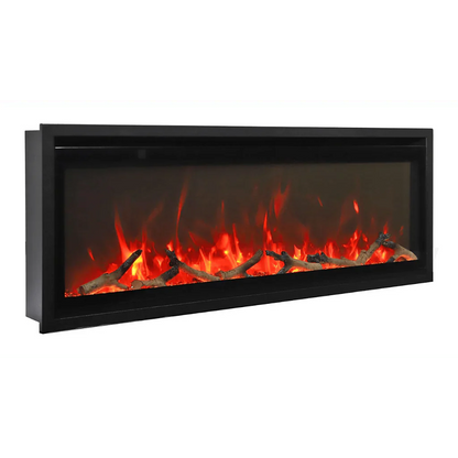 Amantii Symmetry Xtra Slim 60" Indoor Outdoor Built-In Smart Electric Fireplace | SYM-SLIM-60
