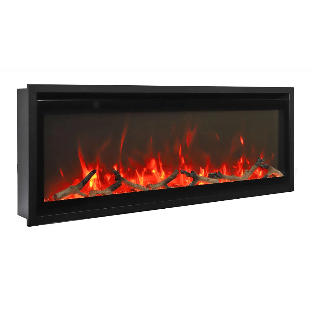 Amantii Symmetry Xtra Slim 42" Indoor Outdoor Built-In Smart Electric Fireplace | SYM-SLIM-42