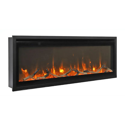 Amantii Symmetry Xtra Slim 60" Indoor Outdoor Built-In Smart Electric Fireplace | SYM-SLIM-60