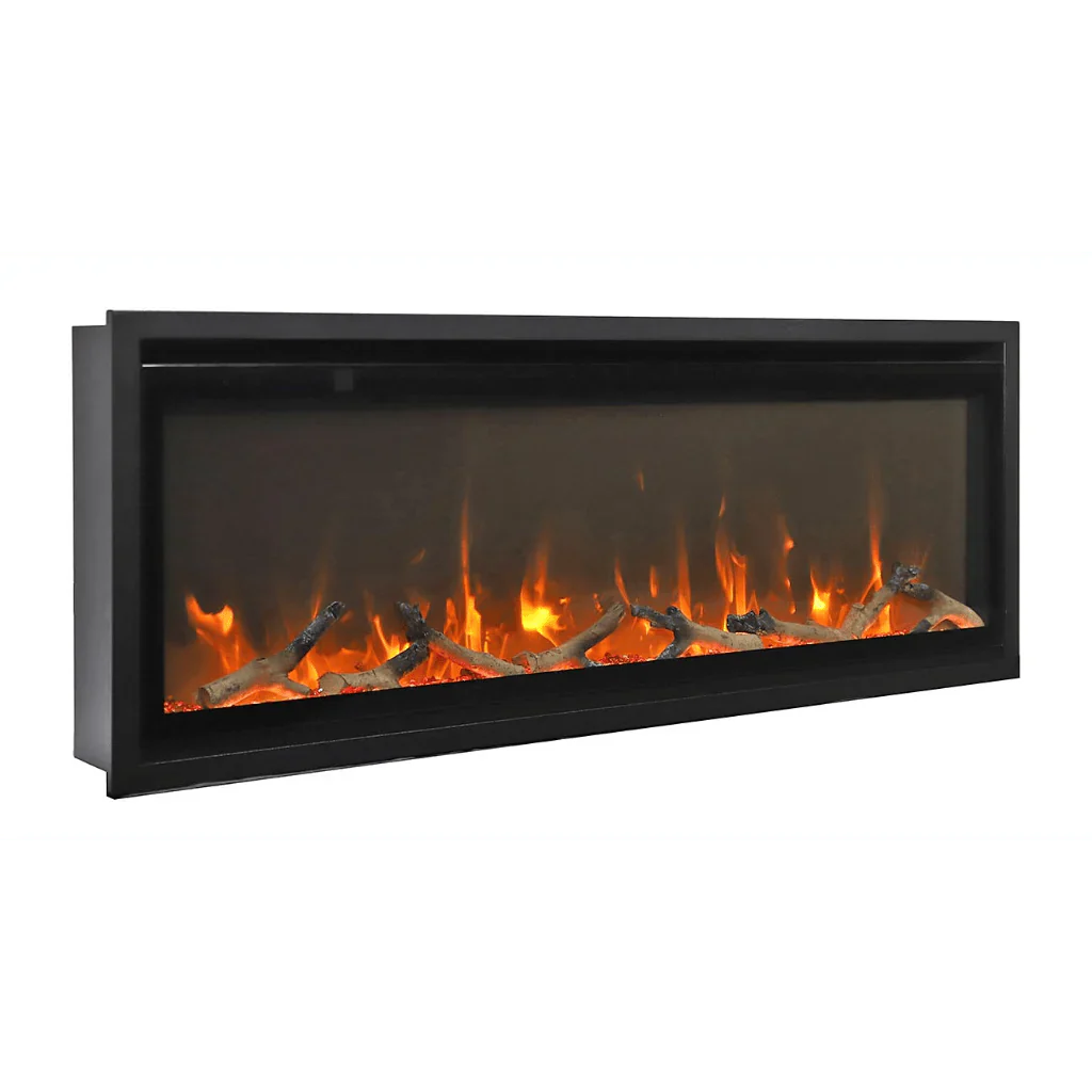 Amantii Symmetry Xtra Slim 42" Indoor Outdoor Built-In Smart Electric Fireplace | SYM-SLIM-42