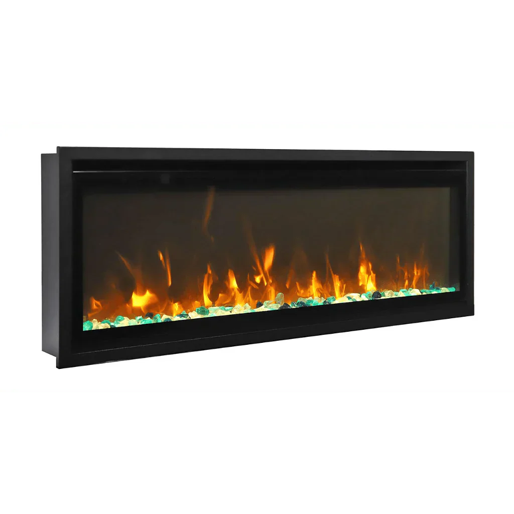 Amantii Symmetry Xtra Slim 42" Indoor Outdoor Built-In Smart Electric Fireplace | SYM-SLIM-42