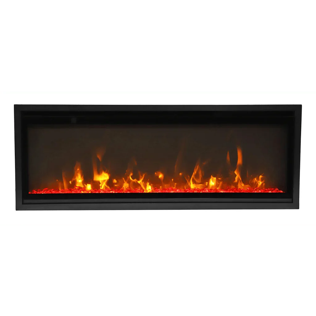 Amantii Symmetry Xtra Slim 60" Indoor Outdoor Built-In Smart Electric Fireplace | SYM-SLIM-60