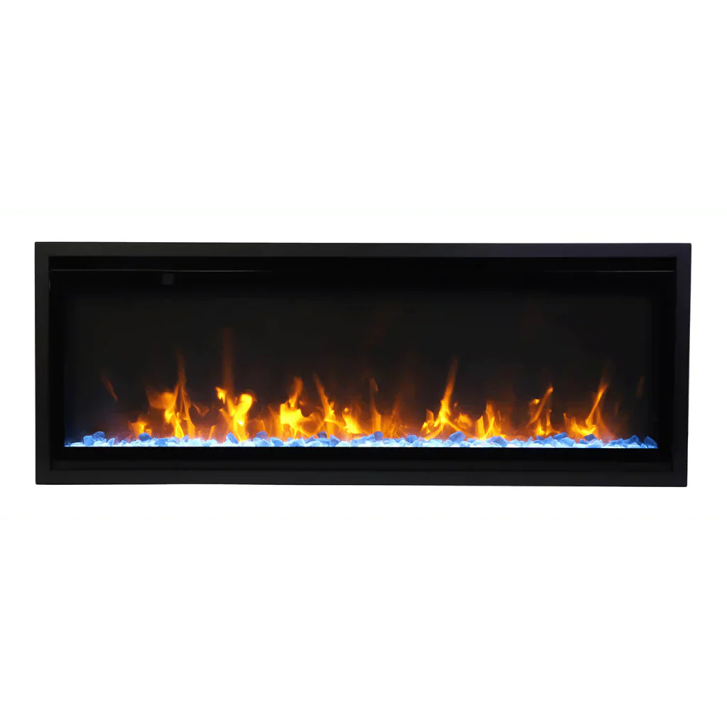 Amantii Symmetry Xtra Slim 42" Indoor Outdoor Built-In Smart Electric Fireplace | SYM-SLIM-42