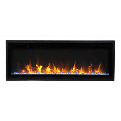 Amantii Symmetry Xtra Slim 42" Indoor Outdoor Built-In Smart Electric Fireplace | SYM-SLIM-42