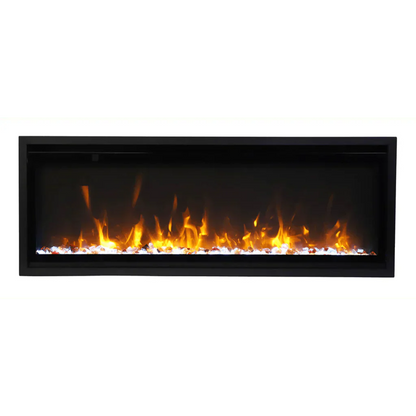 Amantii Symmetry Xtra Slim 60" Indoor Outdoor Built-In Smart Electric Fireplace | SYM-SLIM-60