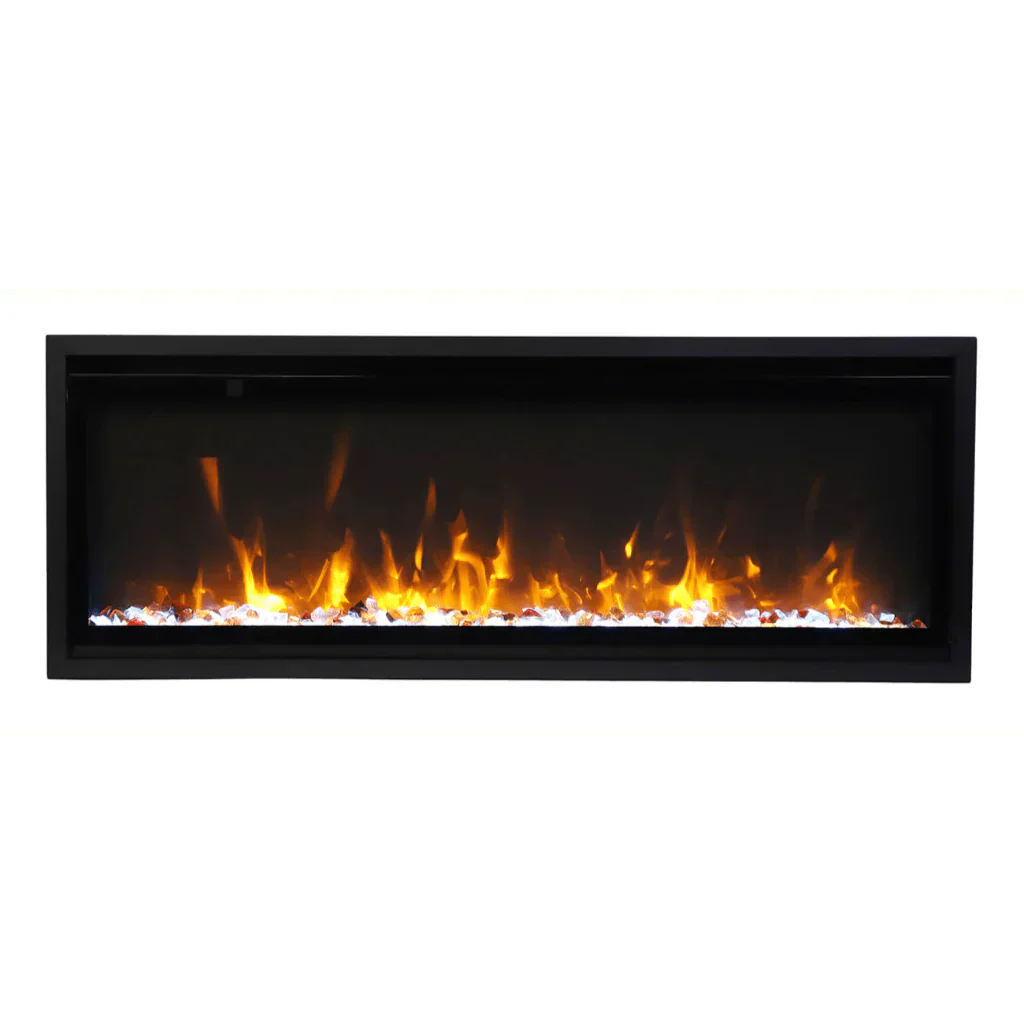 Amantii Symmetry Xtra Slim 50" Indoor Outdoor Built-In Smart Electric Fireplace | SYM-SLIM-50