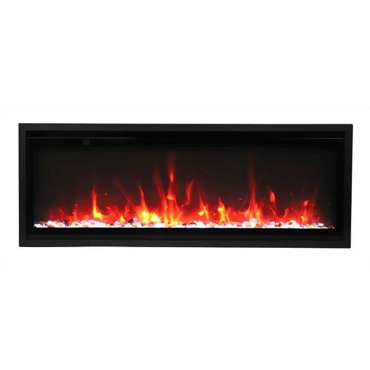 Amantii Symmetry Xtra Slim 42" Indoor Outdoor Built-In Smart Electric Fireplace | SYM-SLIM-42