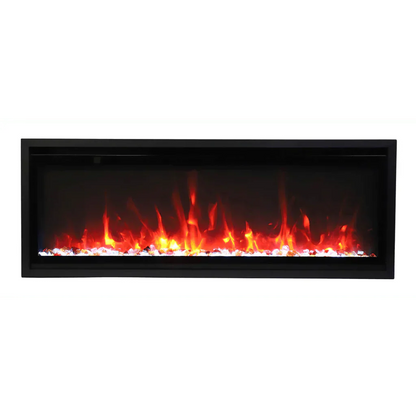 Amantii Symmetry Xtra Slim 50" Indoor Outdoor Built-In Smart Electric Fireplace | SYM-SLIM-50