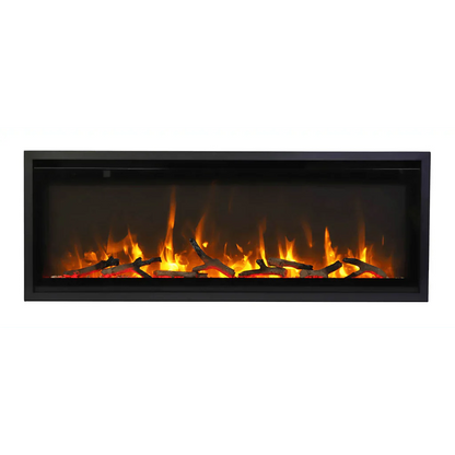 Amantii Symmetry Xtra Slim 60" Indoor Outdoor Built-In Smart Electric Fireplace | SYM-SLIM-60