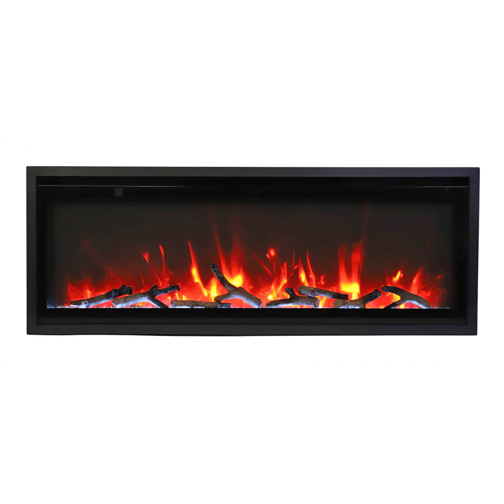 Amantii Symmetry Xtra Slim 42" Indoor Outdoor Built-In Smart Electric Fireplace | SYM-SLIM-42