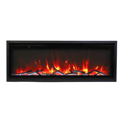 Amantii Symmetry Xtra Slim 42" Indoor Outdoor Built-In Smart Electric Fireplace | SYM-SLIM-42