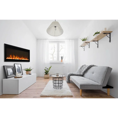 Amantii Symmetry Xtra Slim 42" Indoor Outdoor Built-In Smart Electric Fireplace | SYM-SLIM-42