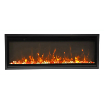 Amantii Symmetry Xtra Slim 60" Indoor Outdoor Built-In Smart Electric Fireplace | SYM-SLIM-60