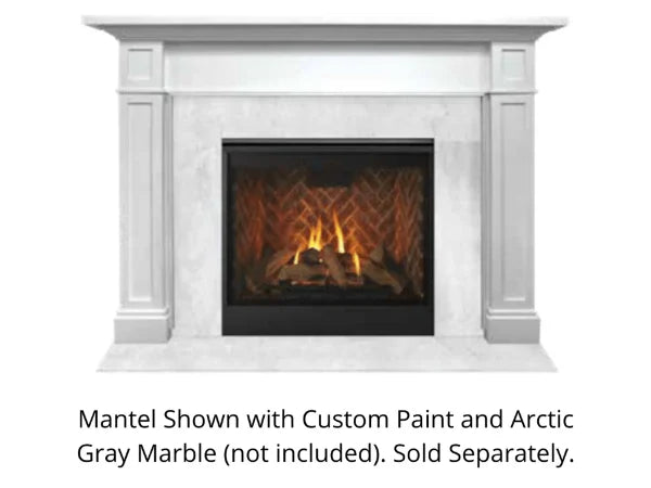 Majestic Acadia B 48" Maple Unfinished Flush Wood Mantel