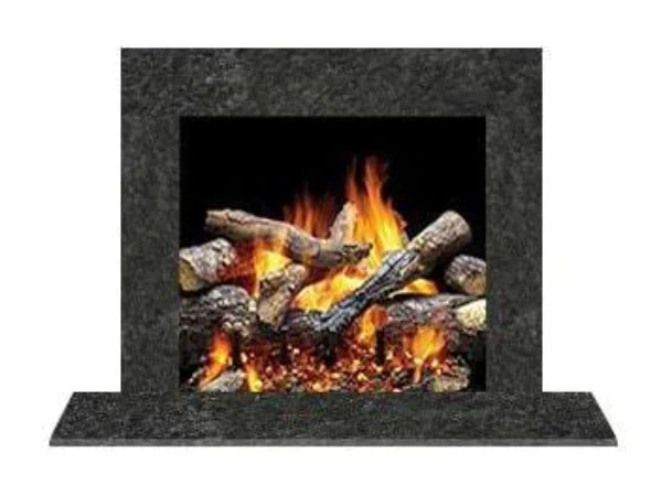 Majestic MBSGMS2PK1 Set 2 Single-Pack Steel Gray Granite Stone Surround