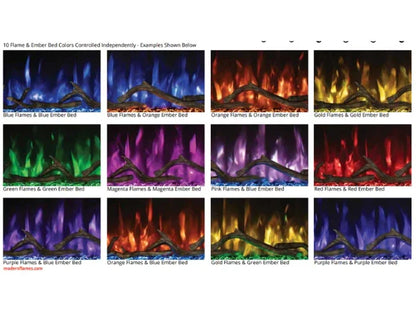 Modern Flames Spectrum Slimline 60" Built-in/Wall Mounted Linear Electric Fireplace