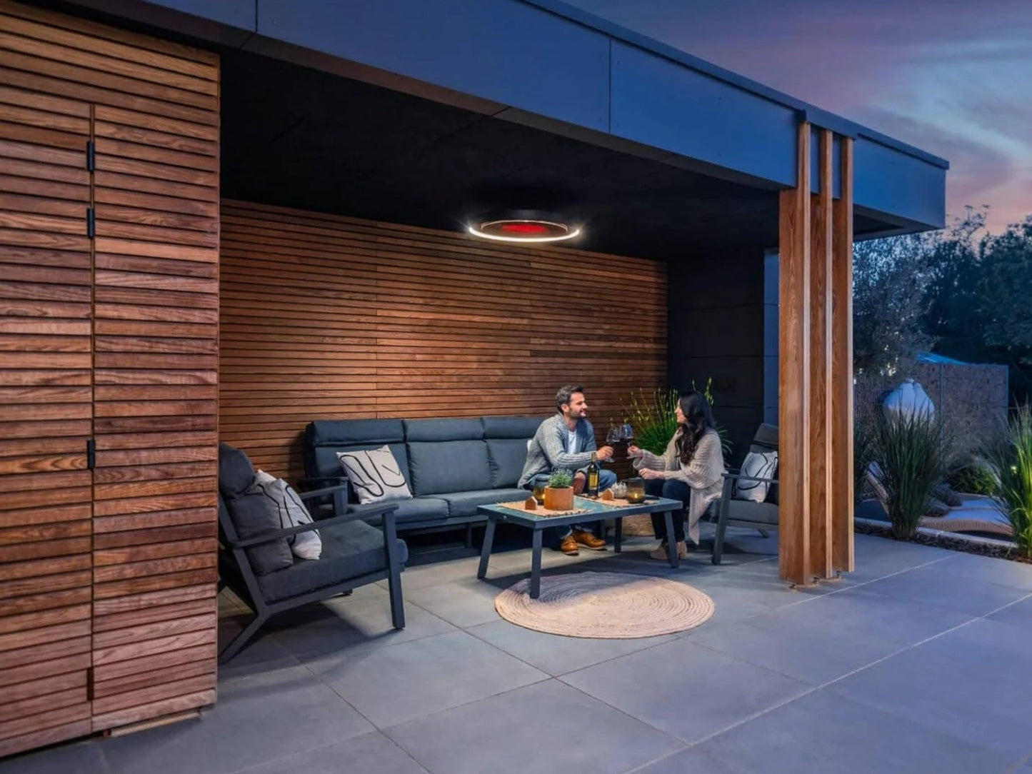 Bromic Heating 24" Twin Straight Ceiling Pole for Eclipse Smart-Heat Electric Heater