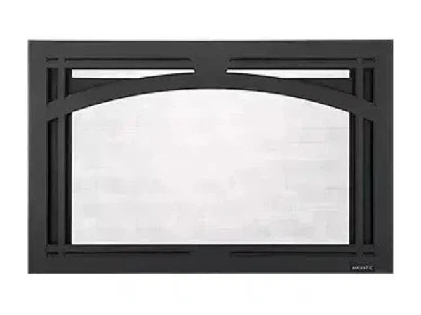 Majestic Tuscan Black Arch Screen Front for Trilliant 30" Gas Fireplace Insert